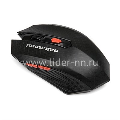 Мышь беспроводная NAKATOMI Navigator MRON-08U 6 кнопок (черная)