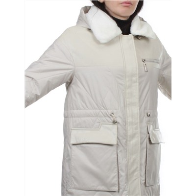 M24-096 LT. BEIGE Куртка демисезонная женская (100 гр. холлофайбер)