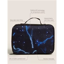 Kids' Lightning Print Lunch Box