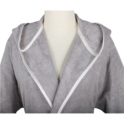 Халат Велюровый Женский (M) Ecosoft Gri Bayan Bornoz Medium - EcoCotton