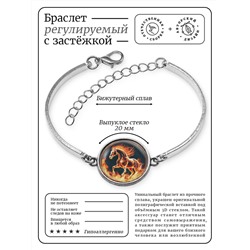 BSI-0087 Браслет металлический Огненная лошадь