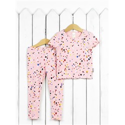 Комплект для девочки Baby Boom КД456/16-К Леопард мультиколор на розовом