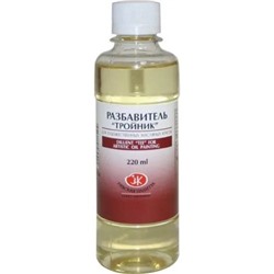 Разбавитель для масляных красок "Тройник", 220 мл, ЗХК, 2432918