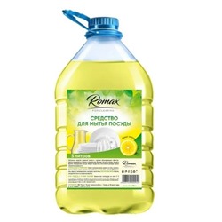 Средство для мытья посуды "Лимон" Romax, 5 л