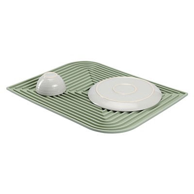 Коврик для сушки посуды Dry Flex, 34,6х44,6 см, шалфей