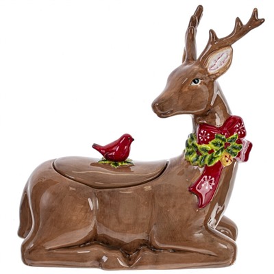 GAEM Конфетница "Олень", 1400 мл, L26 W14 H28 см