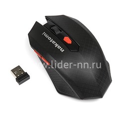 Мышь беспроводная NAKATOMI Navigator MRON-08U 6 кнопок (черная)