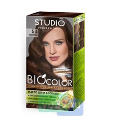 Крем-краска для волос STUDIO BIOcolor 5.4, Шоколад, 50/50/15 мл.
