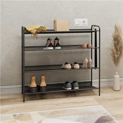 Подставка для обуви "Женева 34" (GENEVA shoes rack 34) (Графит) ПДОЖ34  ГР