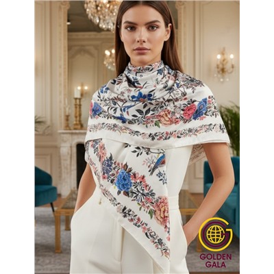 Платок шелковый большой "Парижанка" Арт 2428/20