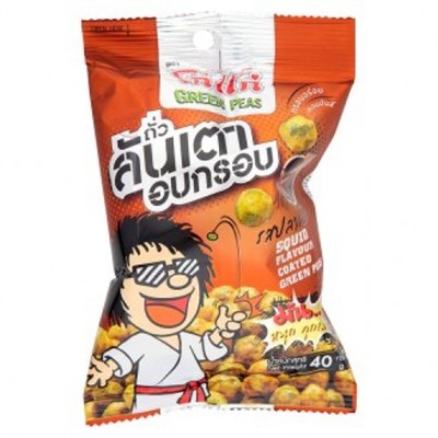 Хрустящий горошек со вкусом кальмаров Koh-Кае  40 грамм