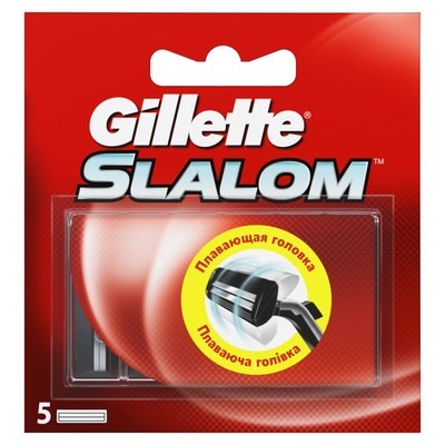1 Кассеты SLALOM "5" РАСПРОДАЖА ОСТАТКОВ красный блистер