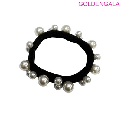 Резинка для волос жемчужная диаметр 6 см Р5 тип 7