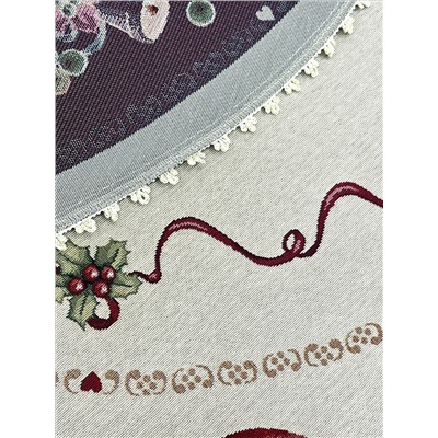 Красные бантики Юбка для елки д140 см тесьма 2415524