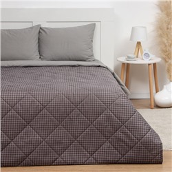 Покрывало LoveLife евро Graphite cage 200*210±5см, новосатин, 100%п/э