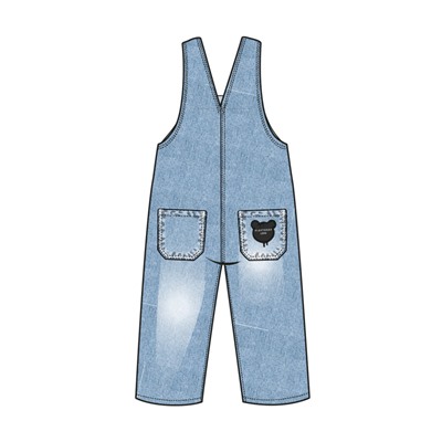 Полукомбинезон для девочки