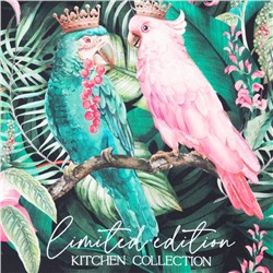 Полотенце "Этель" Tropical parrots 40х73 см, 100% хлопок, саржа 190 гр/м2
