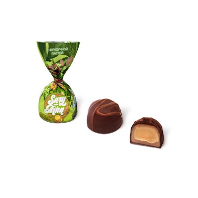 КЗ Конфеты SARY-ARKA 250гр с фундучной пастой, Рахат