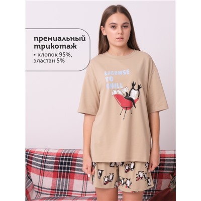 Пижама женская Песочный(34)