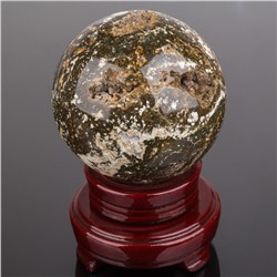 Радуга Самоцветов Шар Яшма океаническая с жеодой (Мадагаскар)