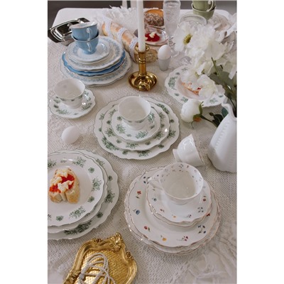 Тарелка глубокая WY Emerald Essence, 200 мл, d=21.5 см, фарфор, белая