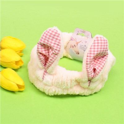 Повязка на голову "Little bunny- Buchi", микс 4 цвета, 20*6 см (подвес Единорожек)
