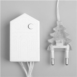 Гирлянда «Нить» 5 м, IP20, прозрачная нить, 50 LED, 8 режимов, 220 В, свечение белое