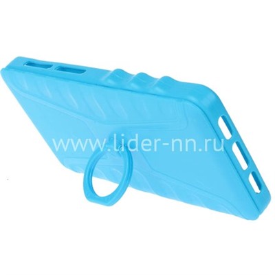 Задняя панель универсальная ПЛАСТИК с кольцом 4.5''-4.8'' голубая