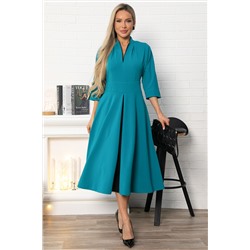 Платье вечернее Леди Удача (бирюзовое) П14850-18М