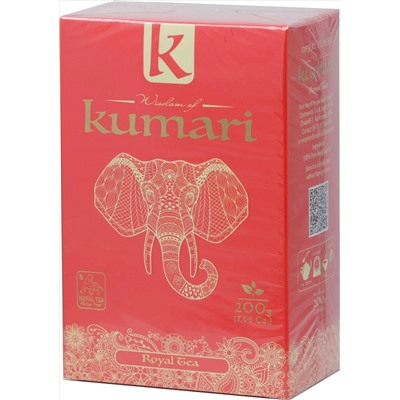 kumari. Royal Tea OPA 200 гр. карт.пачка