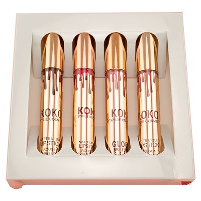 Блеск для губ Kylie Koko Kolection Lipstick 4 шт