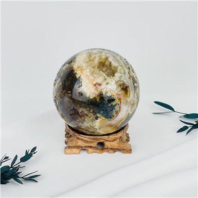 Радуга Самоцветов Шар из океанической Яшмы