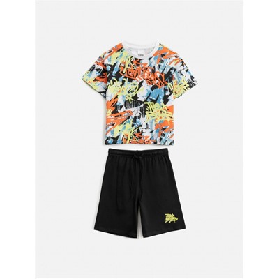 Набор детский для мальчиков ((1)футболка и (2)шорты) Kabi