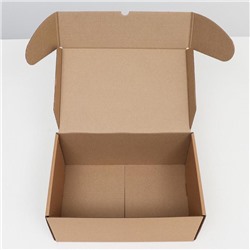 Коробка самосборная «Почтовая», бурая, 40×27×18 см