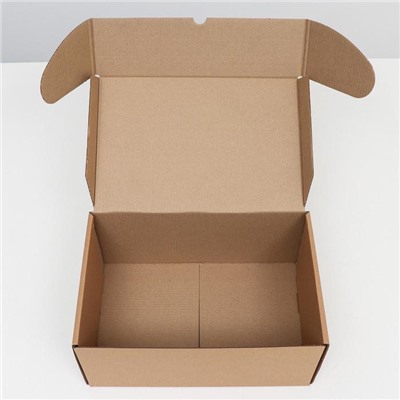 Коробка самосборная «Почтовая», бурая, 40×27×18 см