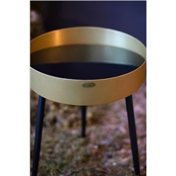 Столик журнальный SHT-CT58
                        черный глянец / золото / черный муар