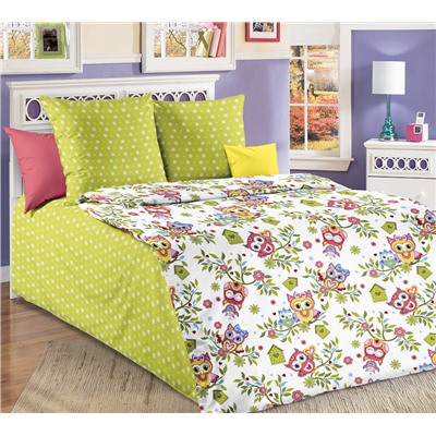 Ткань перкаль Детский / Совята 1 (компаньон)