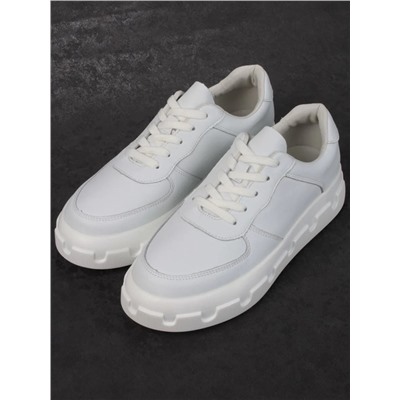 05-PDXL102-1 WHITE Кроссовки женские (натуральная кожа)