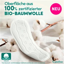 Carefree  Slipeinlagen Organic Cotton Normal 30 St, Карефри Ежедневные прокладки из органического хлопка Normal 30шт, 10 упаковок (300 штук)