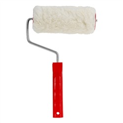 Валик "Натуральный мех", в сборе, 150 мм, D 48 мм, D ручки 6 мм, крепление шплинтом Сибртех
