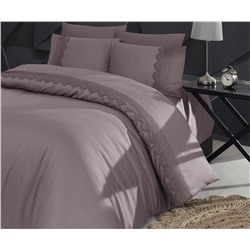 Сатиновое Постельное белье Евро 2 сп. V.I.P Moonlıght SATIN First Choice