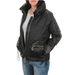 EAC931 BLACK Куртка демисезонная женская (100 гр. синтепон)