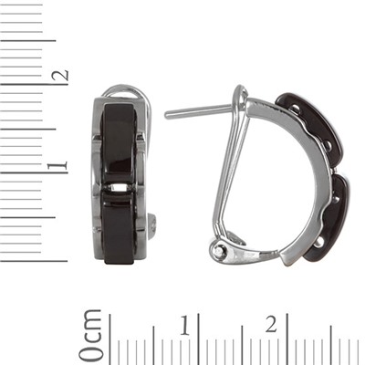 Серьги c ювелирной керамикой ТЛСК.044КМ100