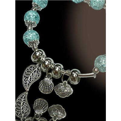 Браслет из натурального Кварца БР12/04 бирюза