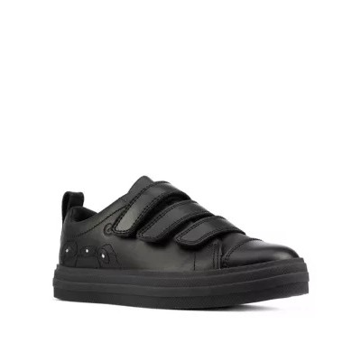 Kids' Leather Riptape Light-up Trainers (Kid size 10-2.5)