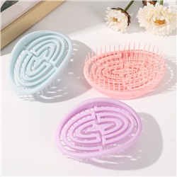 Расческа массажная компактная распутывающая 11*7 см.