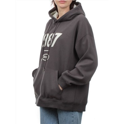 PG-I990I-2313 DK. GRAY Худи женское (90% хлопок, 10% полиэстер)