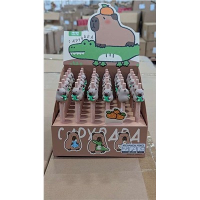 Автоматический карандаш "Cute capybara", mix, шоу-бокс 36 шт.