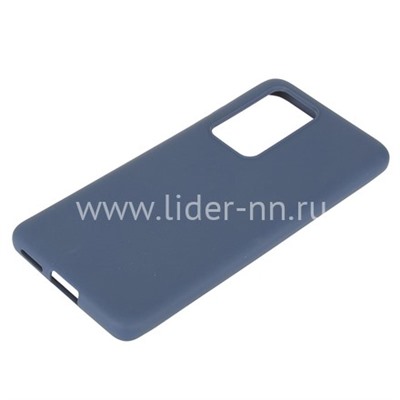 Задняя панель для Huawei P40 Pro Силикон матовый (синяя)