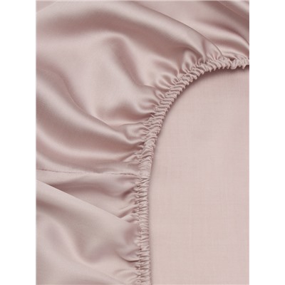 Простыня на резинке SL Home Tencel 140*200+30 см , цв. пудра
